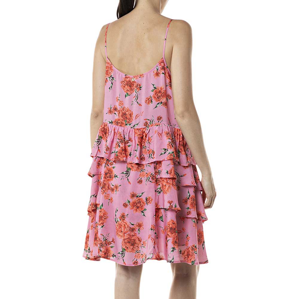 Replay Robe Courte Allover Floral Print