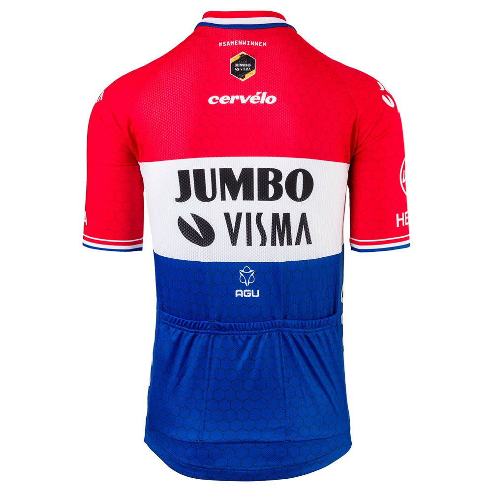 AGU ジャージー Team Jumbo-Visma Dutch Champion, 赤 | Bikeinn