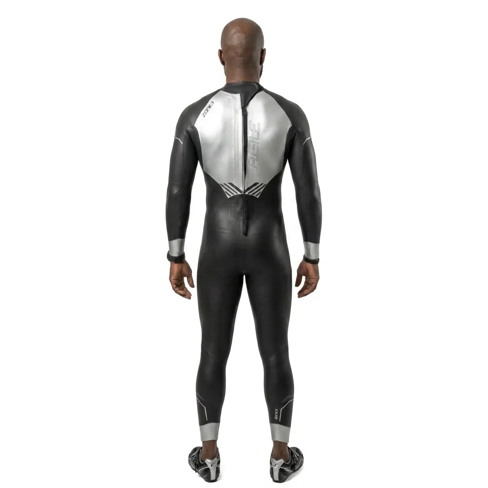 ZONE3 Agile long sleeve neoprene wetsuit Black | Swiminn
