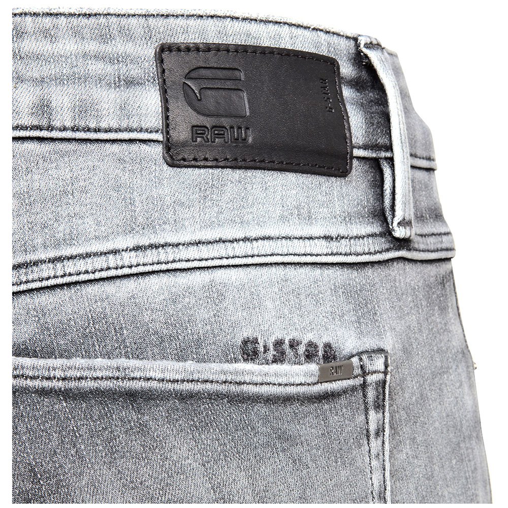 G-Star 3301 Mid Waist Skinny Ripped Ankle jeans