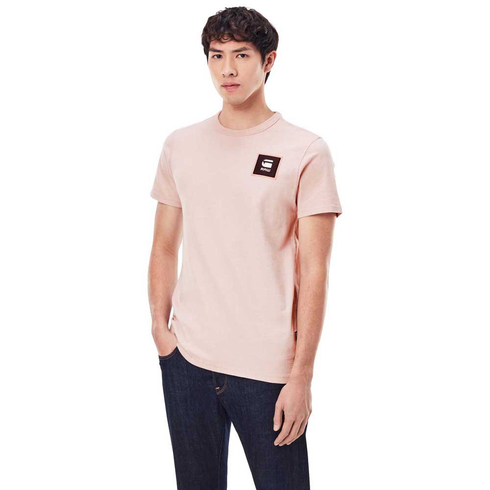 stå på række se tv Så mange G-Star Badge Logo+ Short Sleeve T-Shirt Pink | Dressinn