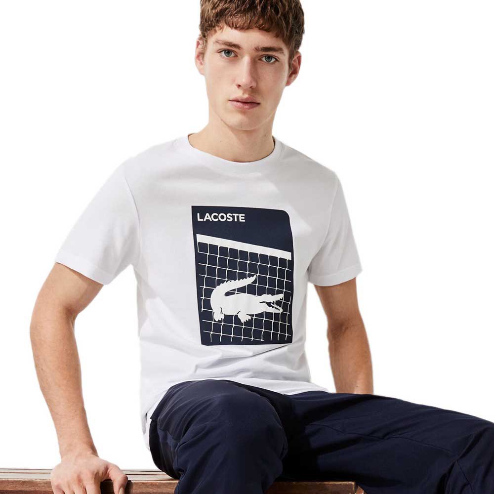 lacoste-t-shirt-a-manches-courtes-sport-3d-print-breathable