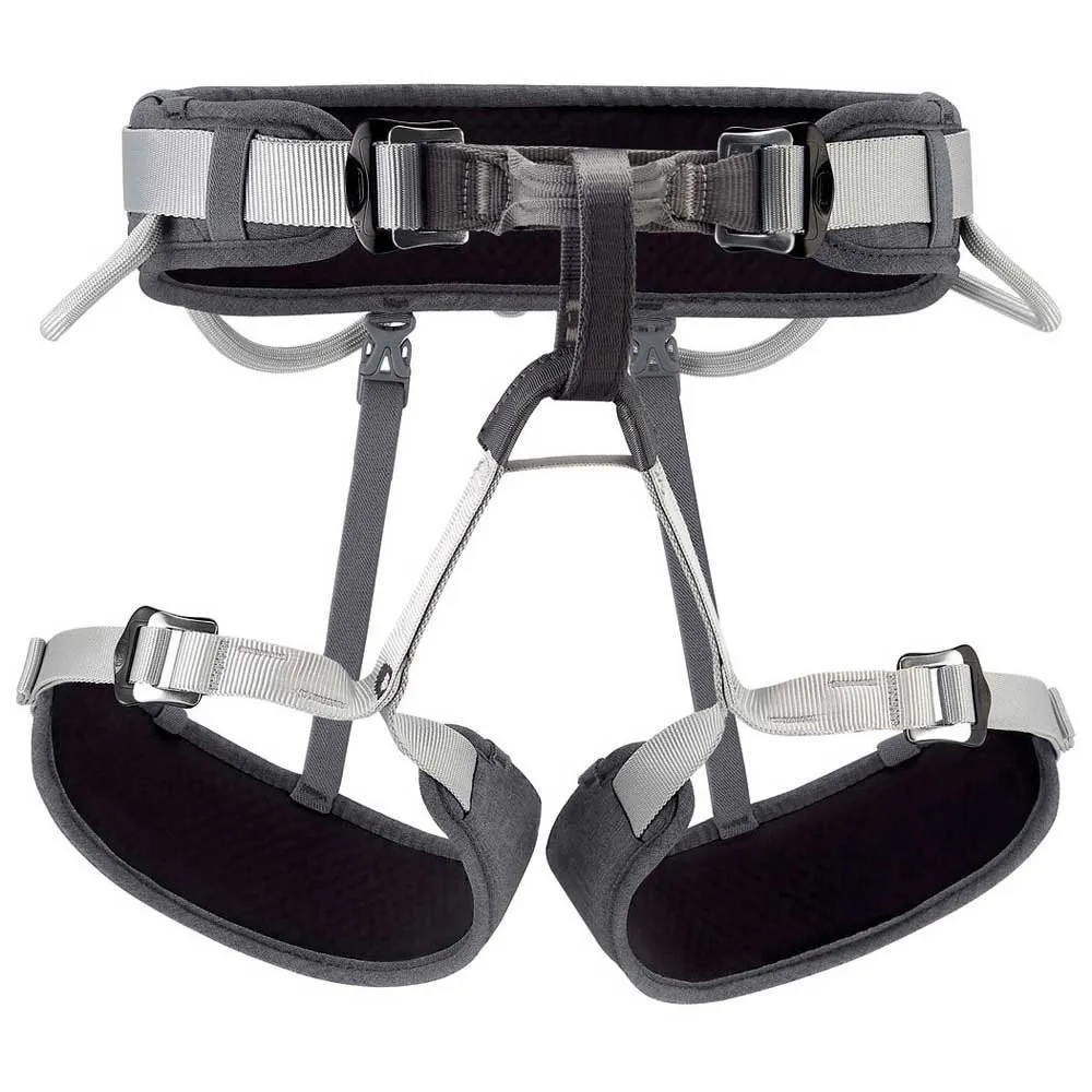 PETZL Harnais CORAX LT Unisexe Dark Grey Taille S - Confortable Pour Escalade Salle Et Falaise
