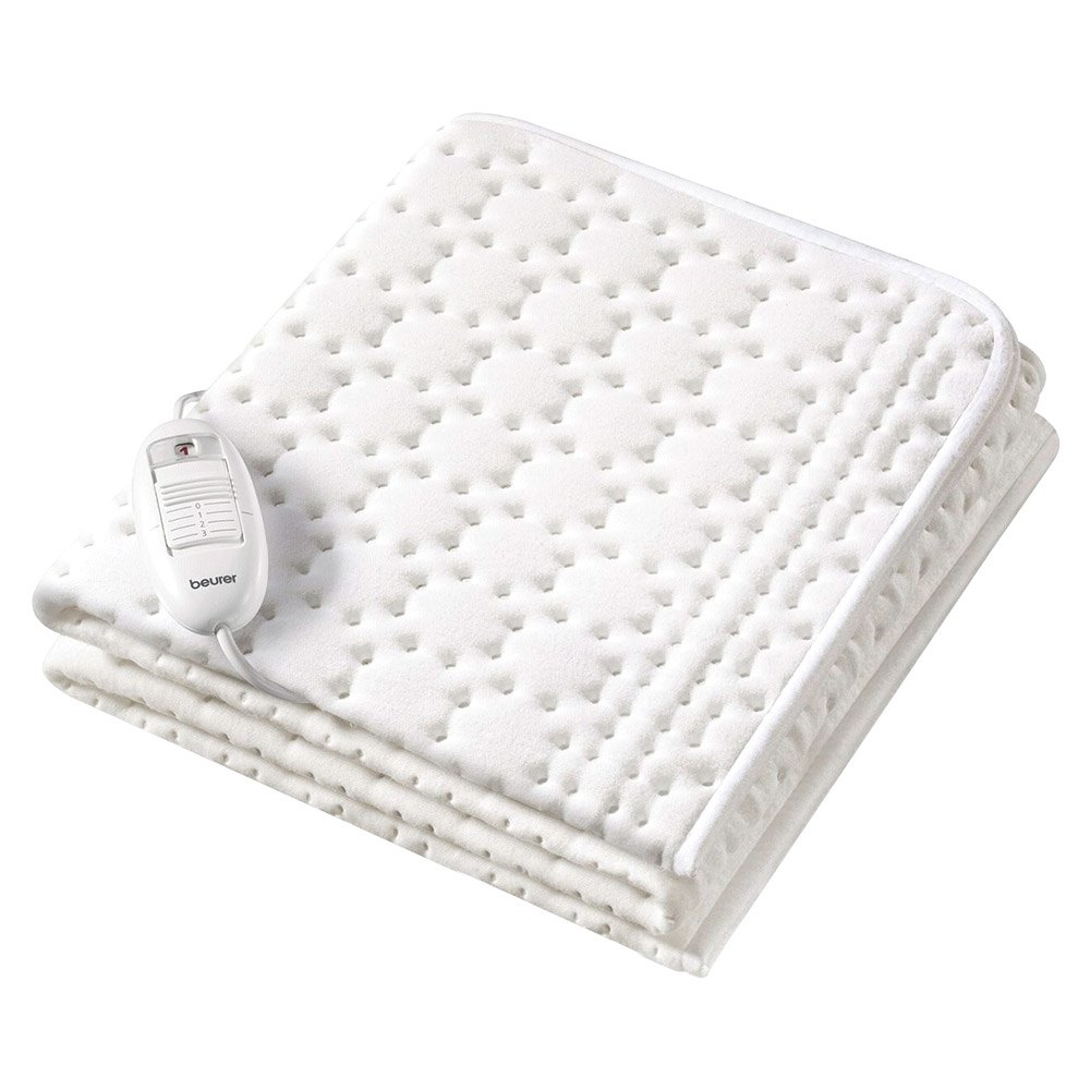 lavable a mano Beurer UB30 Calientacamas individual 100% algodón en capa superior display iluminado 75x130cm 3 potencias cama individual transpirable blanco