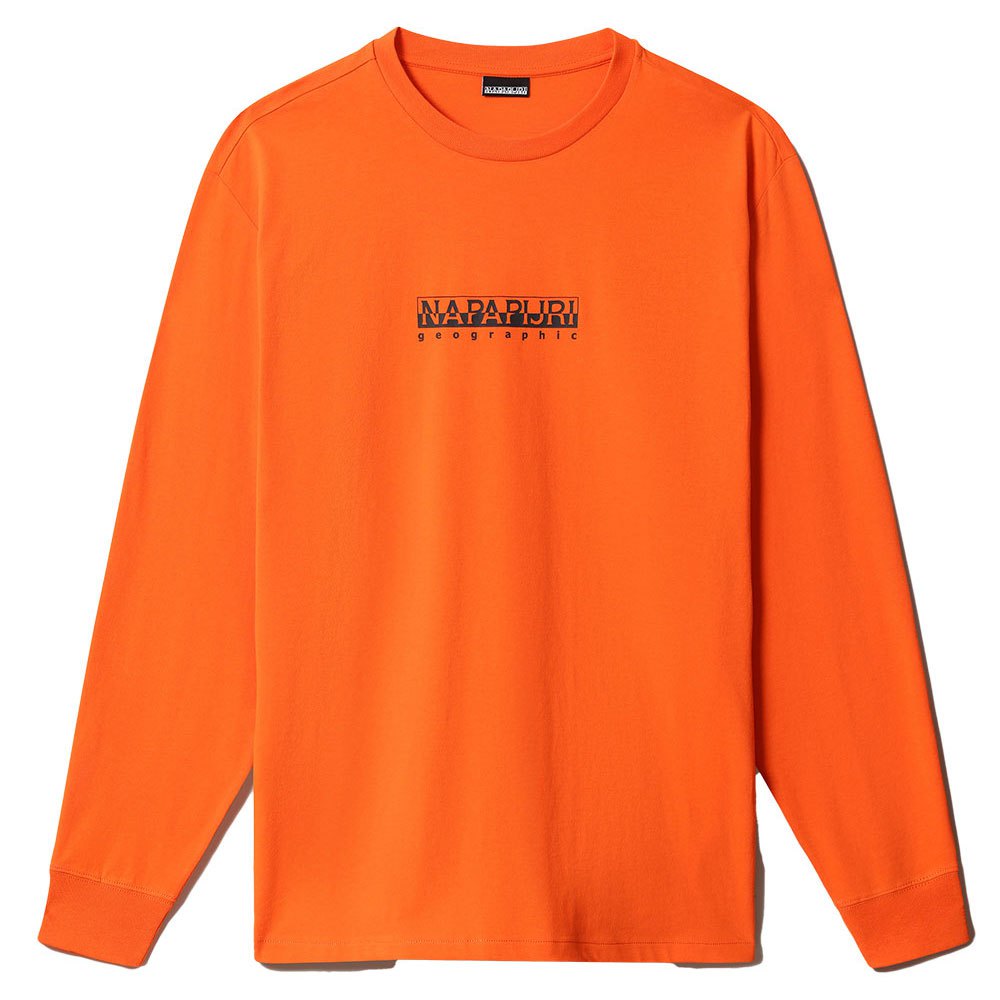 Zie insecten Ga wandelen paneel Napapijri S-Box 1 Long Sleeve T-Shirt Orange | Dressinn