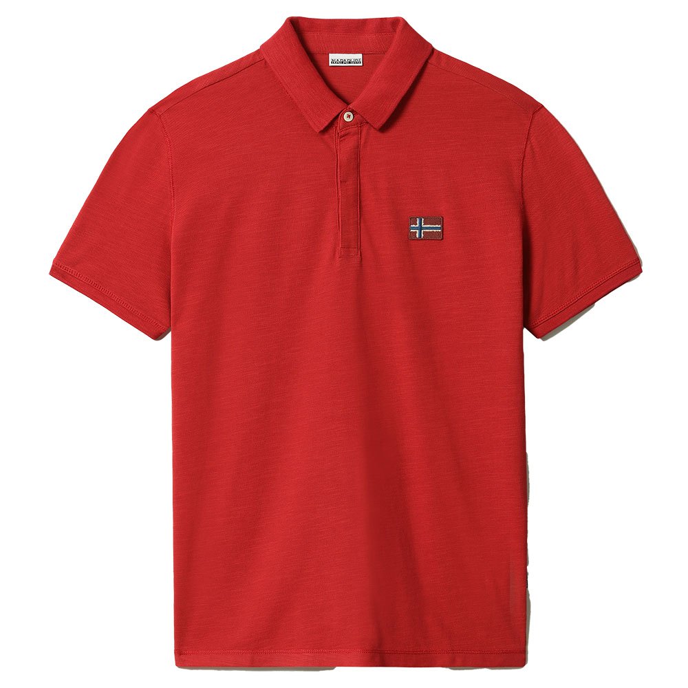 Napapijri a Short Sleeve Polo Shirt Red | Dressinn
