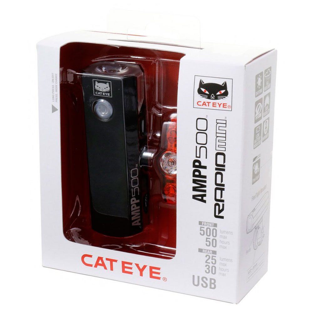 Cateye Lys Sett AMPP500+Rapid Mini