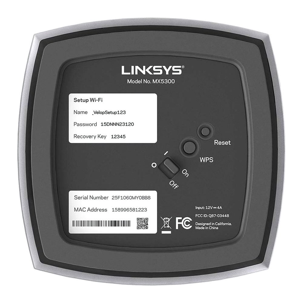 Linksys Point D´accès Velop Mesh WLAN Wi-Fi 6 System Tri-Band MX5300-EU
