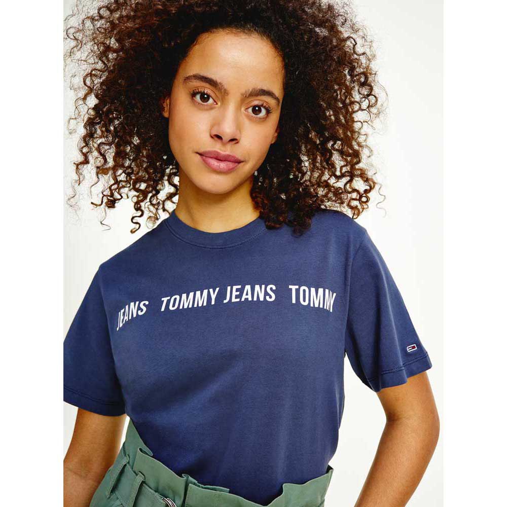 Tommy jeans Boxy Crop Tape T-shirt met korte mouwen