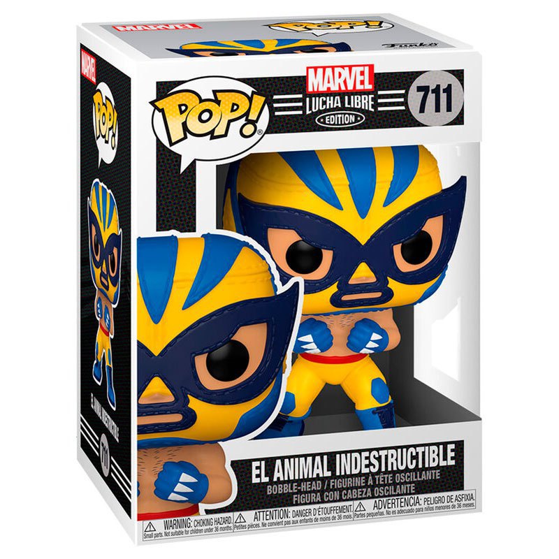 POP Marvel Luchadores Wolverine El Animal Indestructible Azul| Kidinn