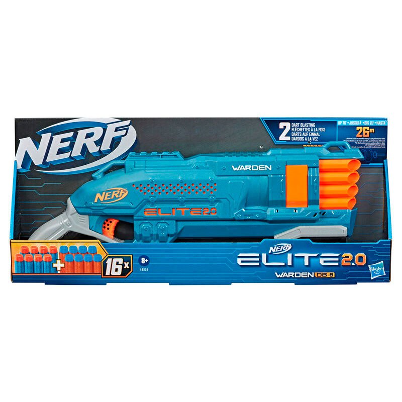 Nerf Pistola Warden DB 8 Elite 2.0
