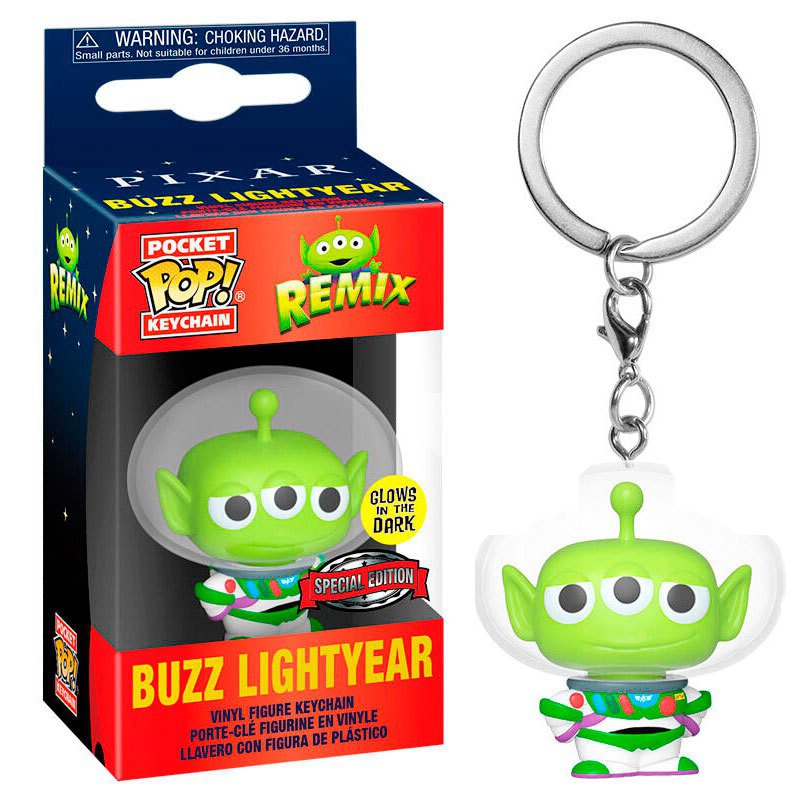schuifelen vriendelijke groet Kijkgat Funko Pocket POP Disney Pixar Alien Remix Buzz Glow Exclusive Key Chain  Multicolor| Kidinn