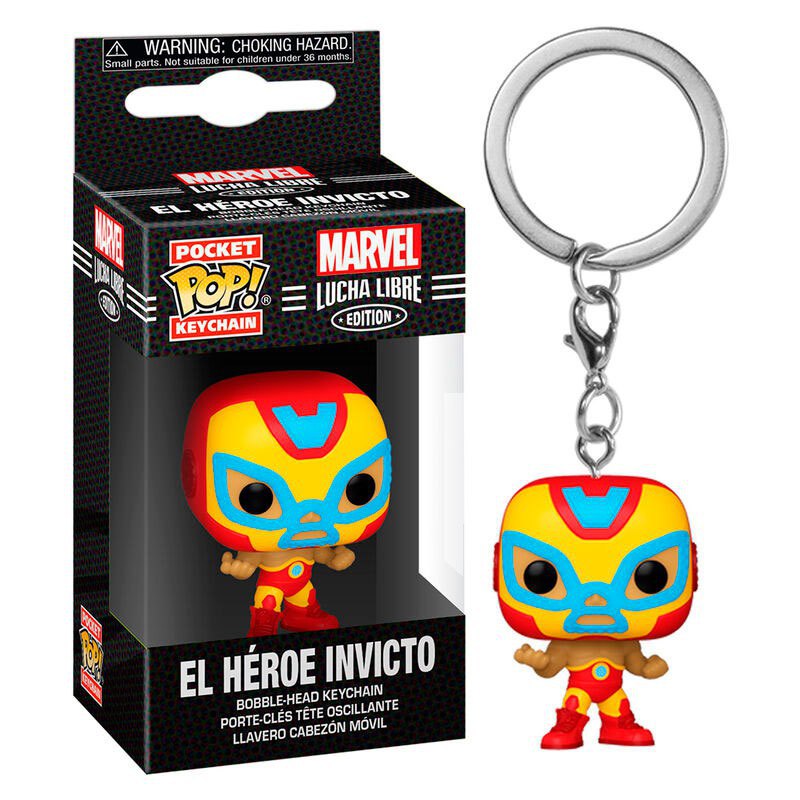 Funko キーホルダー Pocket POP Marvel Luchadores Iron Man El Heroe Invicto マルチカラー|  Kidinn