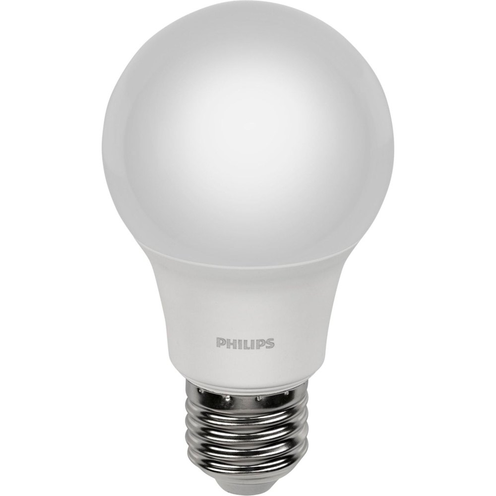Philips Lys Pære LED E27 60W 2700K 4 Units Hvid