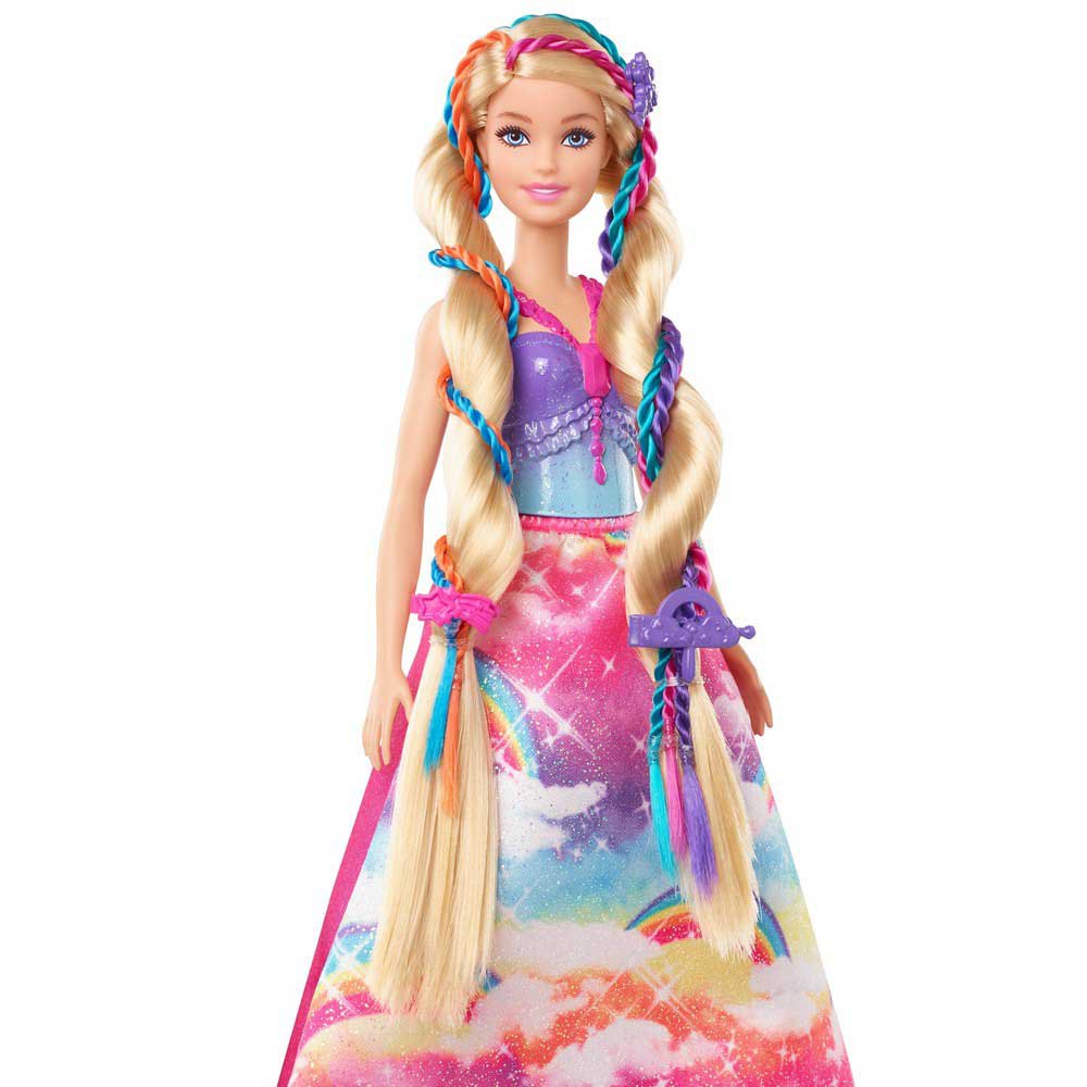 madre personalizado Acurrucarse Barbie Dreamtopia Muñeca Princesa De Juguete Con Accesorio Para Hacer  Trenzas De Colores Y Moda Fantasía Multicolor| Kidinn