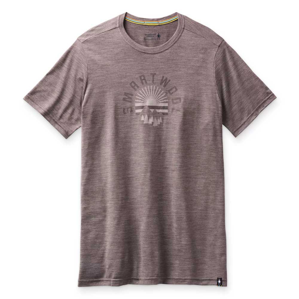 Smartwool 半袖Tシャツ Merino Sport 150 Sunrise Mountains Graphic 紫| Trekkinn Tシャツ