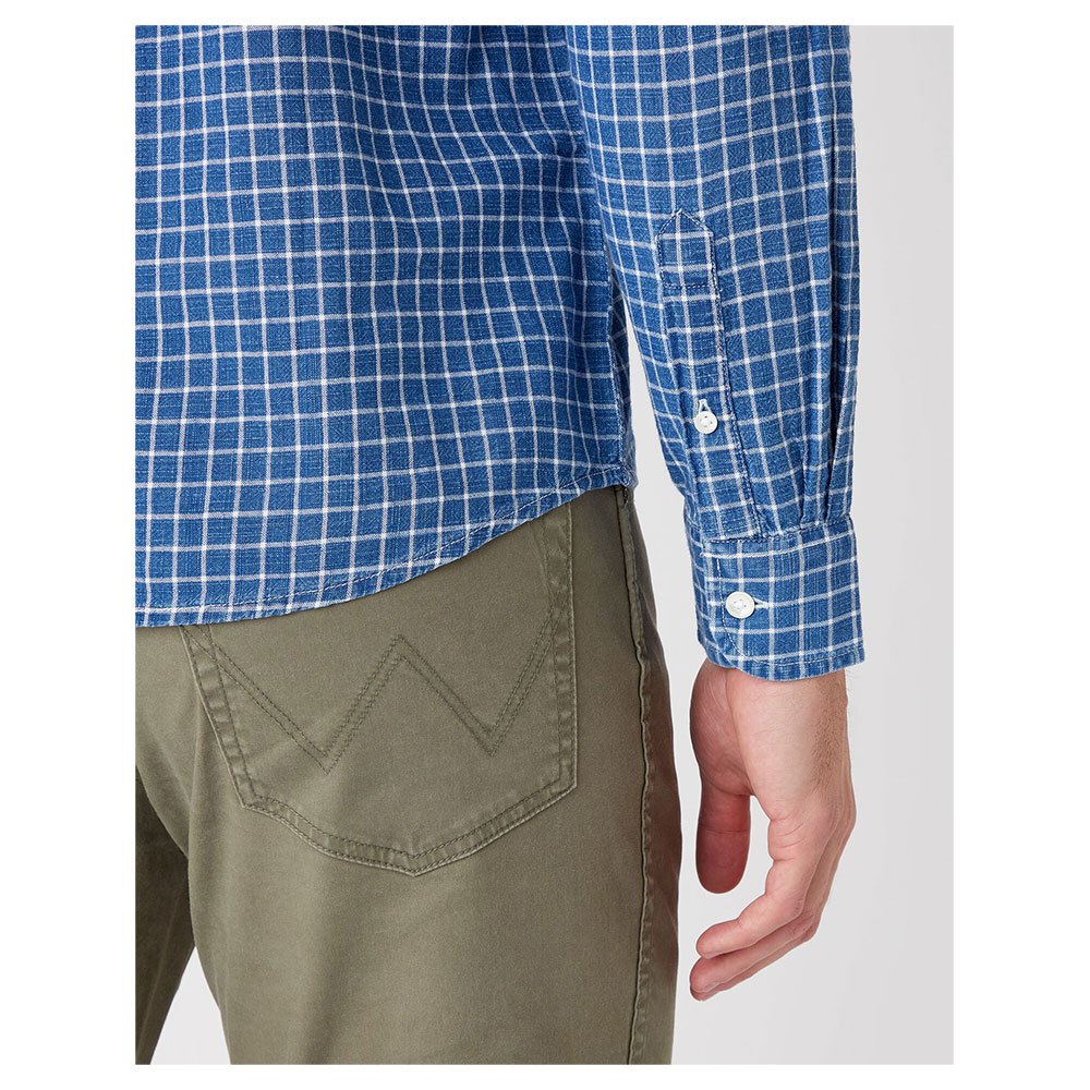 Wrangler 1 Pocket Button Down Long Sleeve Shirt