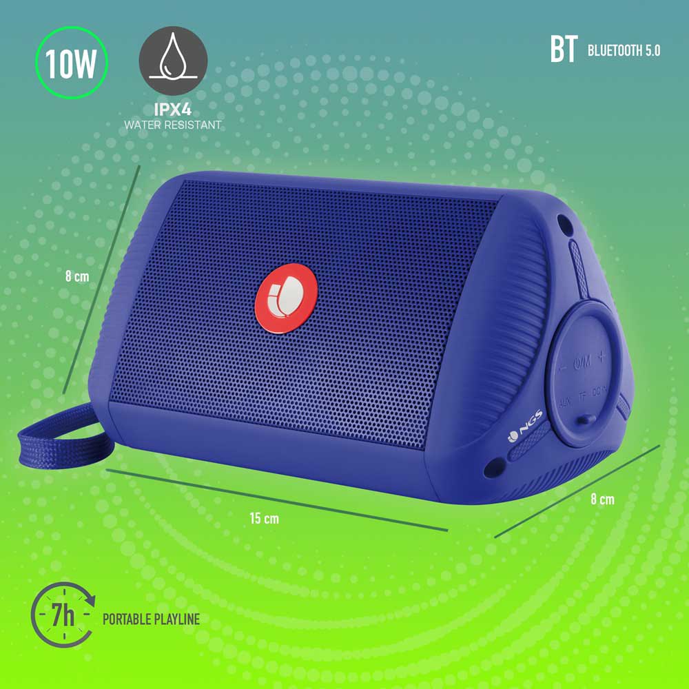 NGS Alto-falante Bluetooth Roller Ride