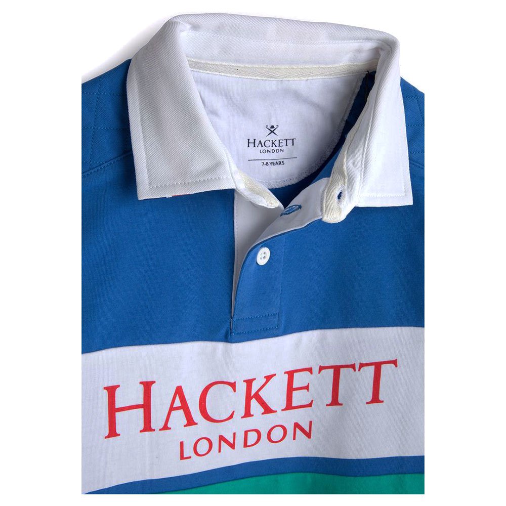Hackett PC Panel UJK Rugby Short Sleeve Polo Shirt