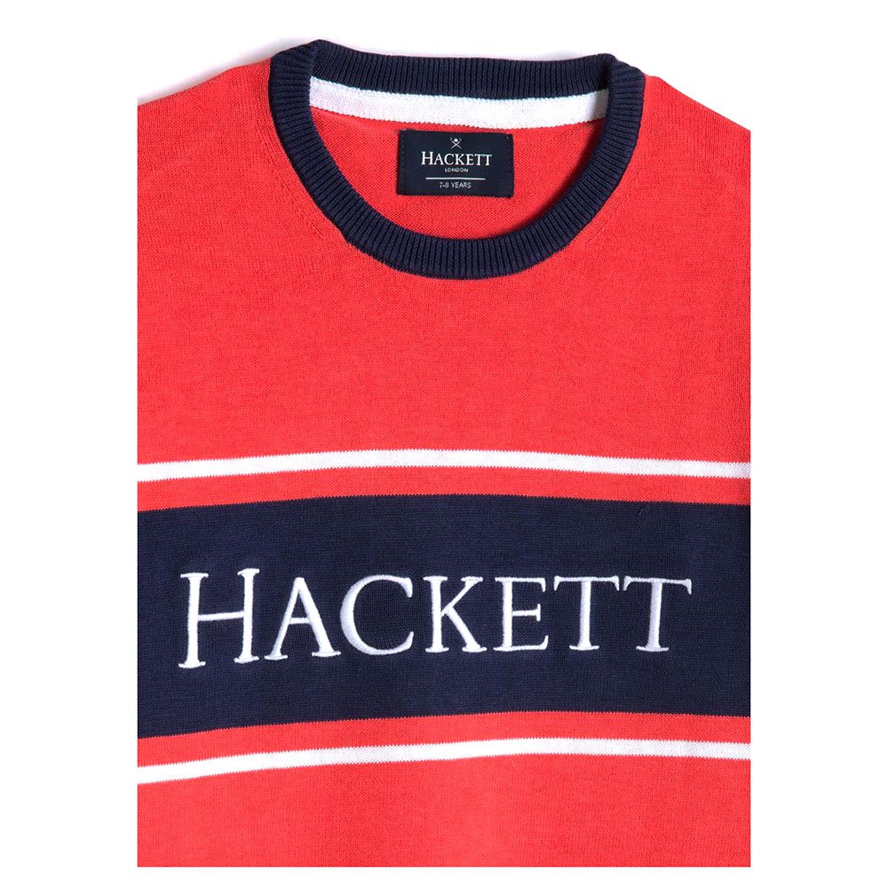 Hackett Panel Stripe Sweter Młodzieżowy