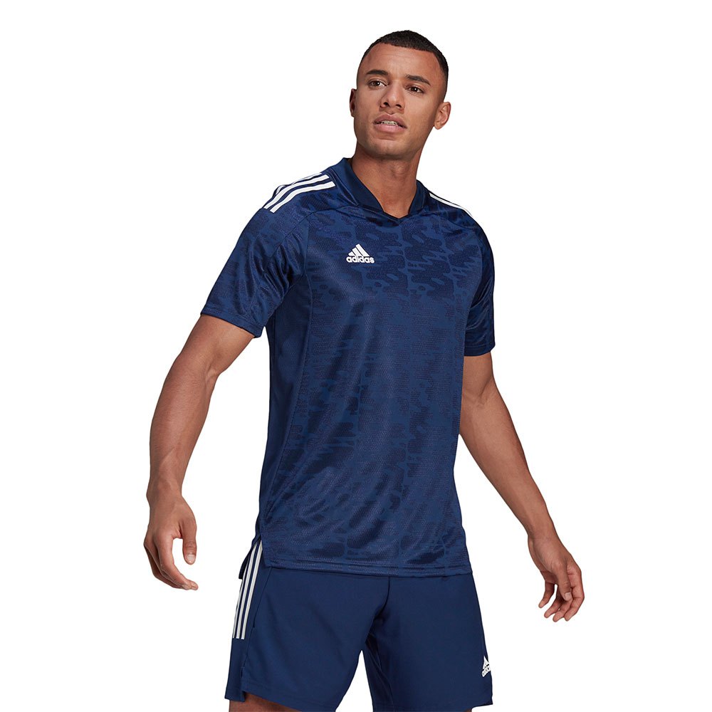 adidas Condivo 21 Short Sleeve T-Shirt Blue | Goalinn