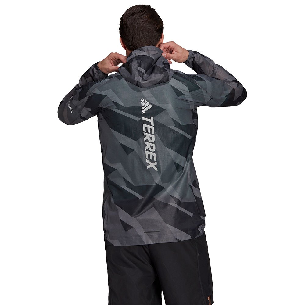 adidas Terrex Agravic Rain All Over Print Hoodie Jacket