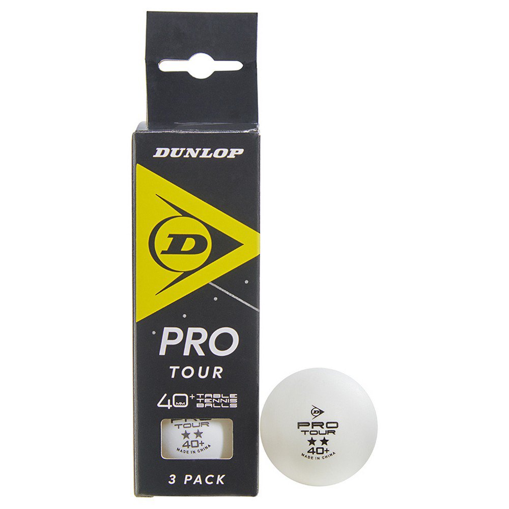 Dunlop Pro Tour 40+ mm Table Tennis White | Smashinn