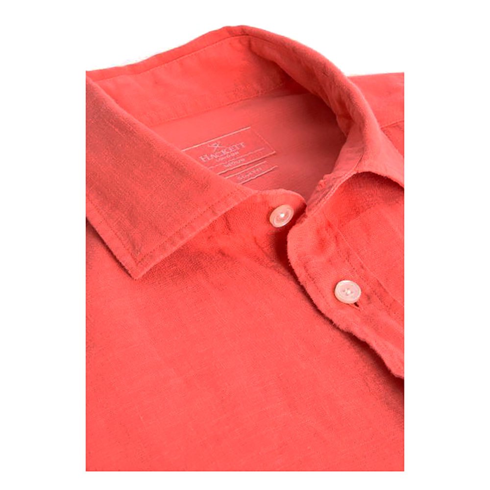 Hackett Garment Dye Linen KS Lange Mouwen Overhemd