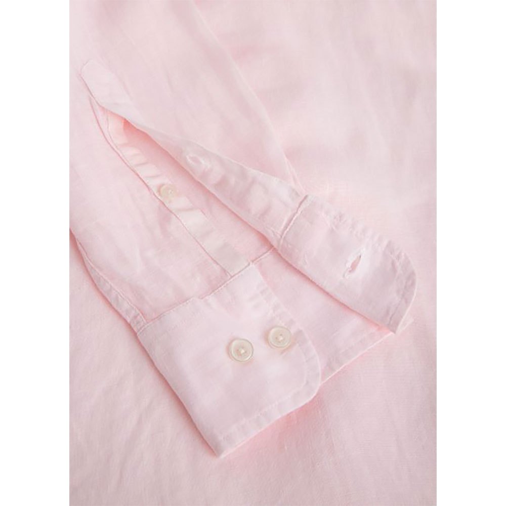 Hackett Camicia Manica Lunga Garment Dye Linen KS