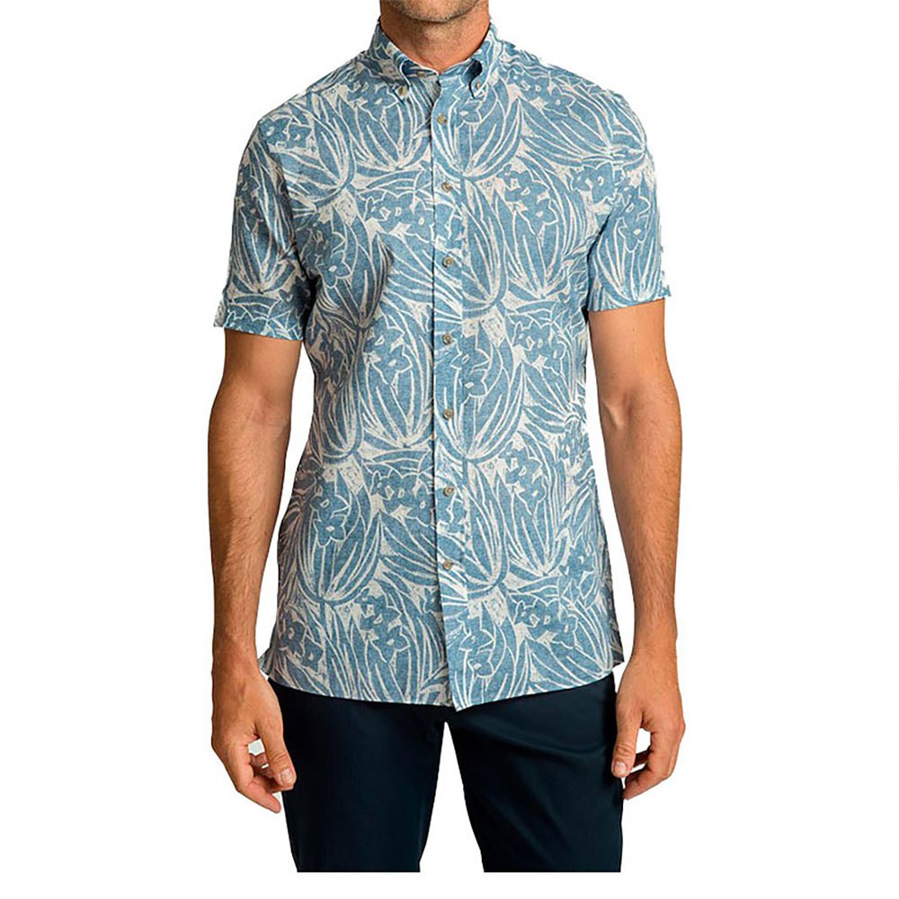 hackett-camisa-maniga-curta-lge-hawaiian-leaf-print