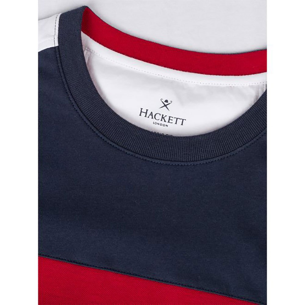 Hackett Camiseta de manga curta Fine Jersey Panel Multi