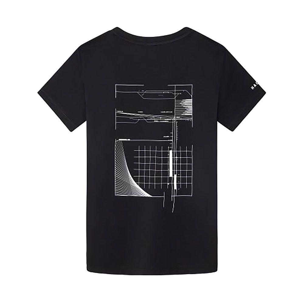 Hackett Aston Martin Tech Geometry Kurzärmeliges T-shirt