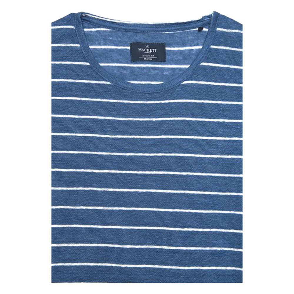Hackett Linen Stripe T-shirt met korte mouwen