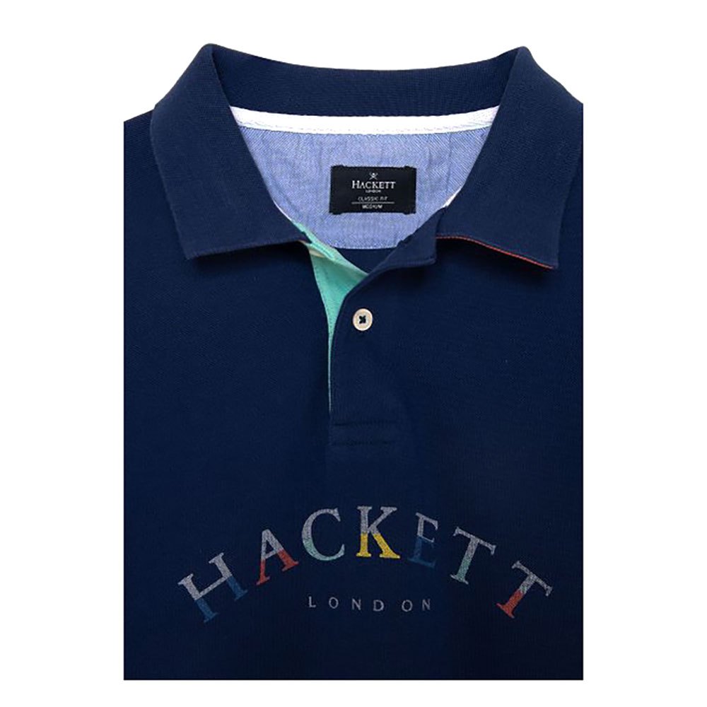 Hackett Col Logo Poloshirt Met Korte Mouwen