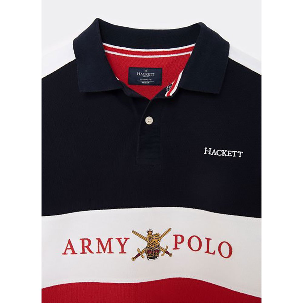Hackett Kortærmet Poloshirt Army Panel Multi