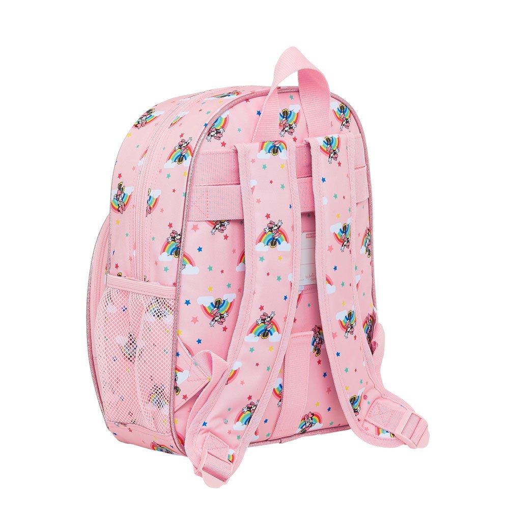 Minnie Mouse Stars & Rainbows  Rucksack Backpack 28x22x10 cm rosa 