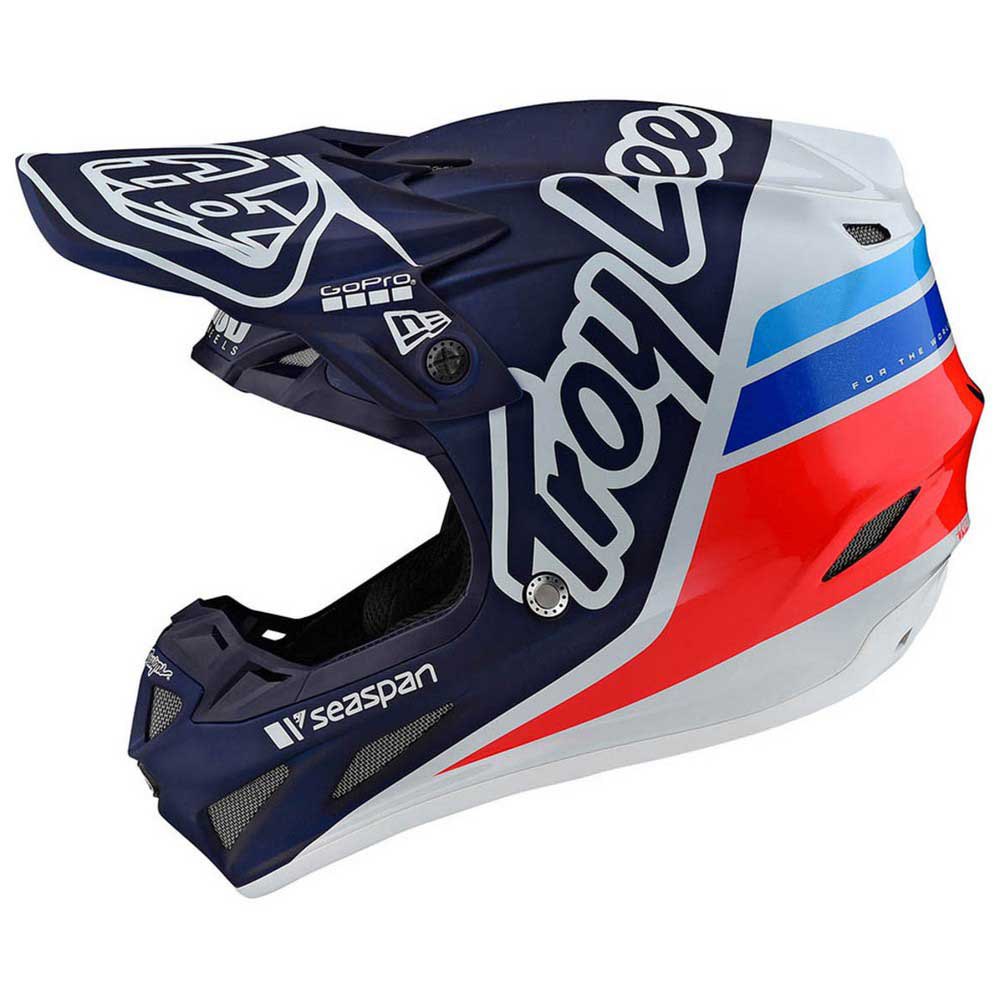 Troy Lee Designs SE4 COMP SILHOUETTE Motocross Race Helmet Team Navy Adults 