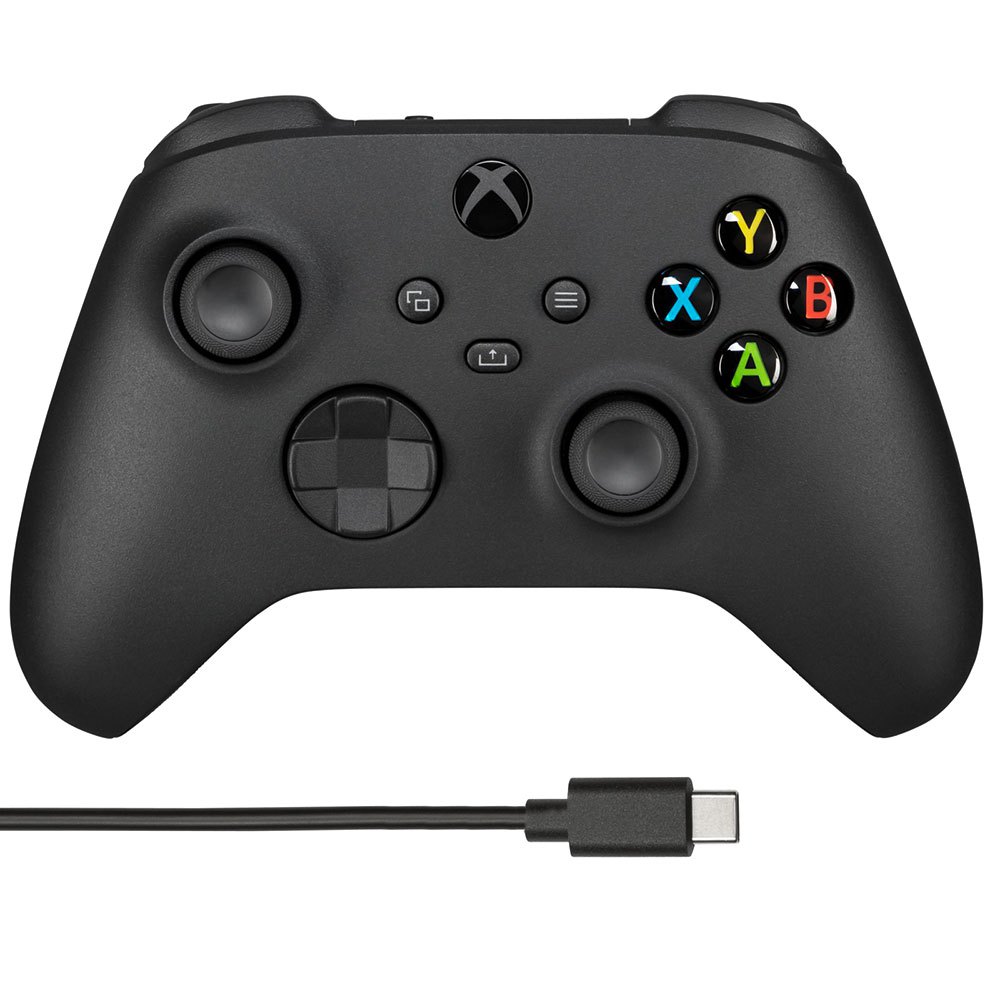 Microsoft 1つのコントローラー+ USB-Cケーブル Xbox 黒| Techinn