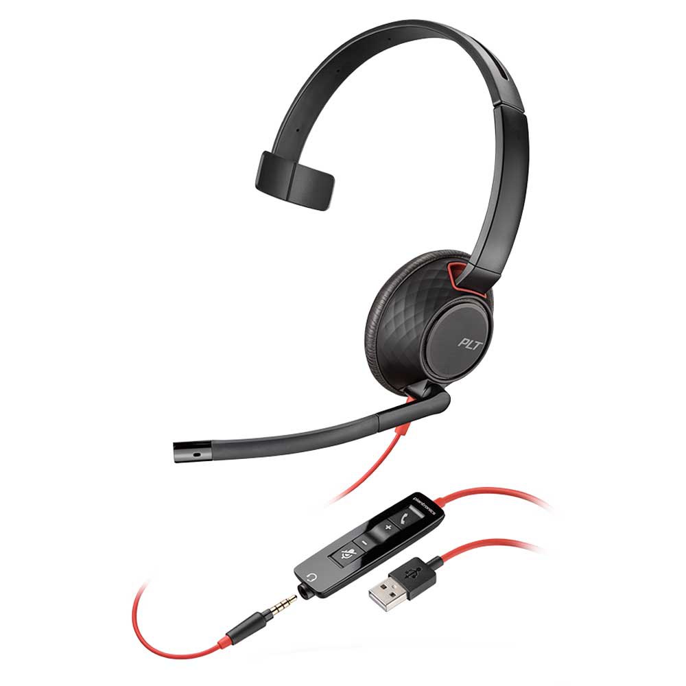 poly-black-wire-5210-c5210-usb-a-Ακουστικά