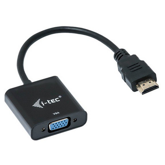 Portal Subir y bajar Telégrafo I-tec HDMI - VGA Adaptador Negro | Techinn