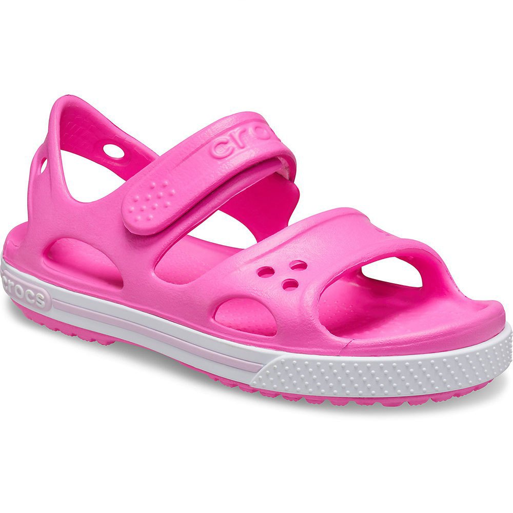 Crocs Kids Crocband Croslite Boys Girls Pink Adjustable Strap Lightweight Sandal 