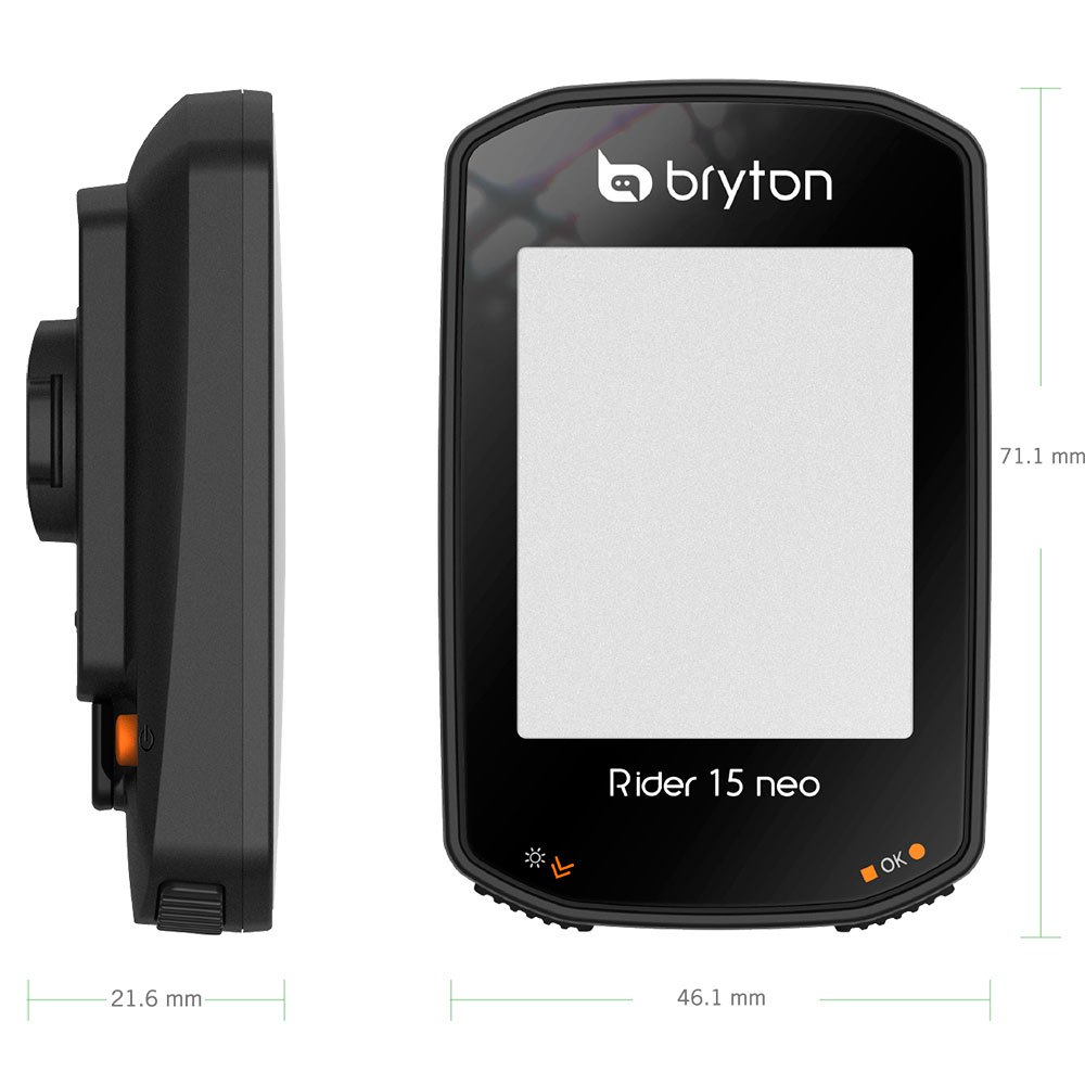 Bounty Align Announcement Bryton Computador Bicicletas Rider 15 NEO E, Preto | Bikeinn