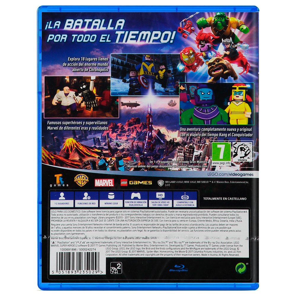 Citron At søge tilflugt Minde om Warner bros Lego Marvel Super Heroes 2 PS4 Game Multicolor| Techinn