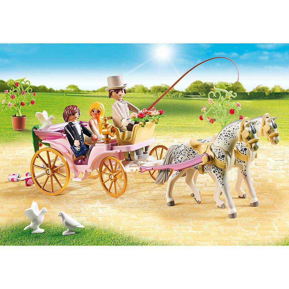 NEW IN BOX 91pc Details about   Playmobil City Life 9427 Wedding Carriage 