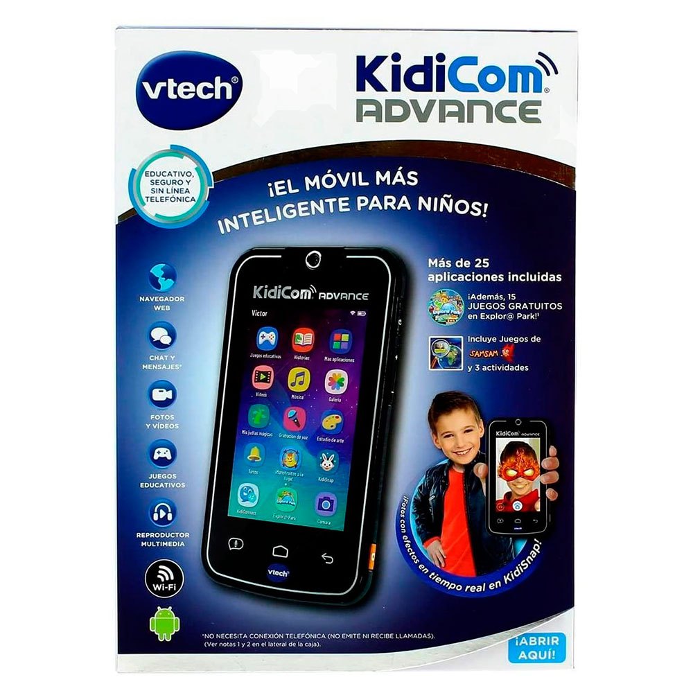 KidiCom Advance schwarzSmart-Gerät für Kinder Vtech 5zoll– 