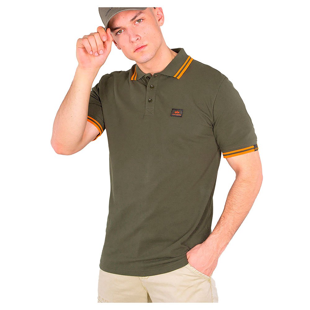Alpha Industries Poloshirt Twin Stripe Polo II Shirt Kurzarm Herren S M L XL XXL 