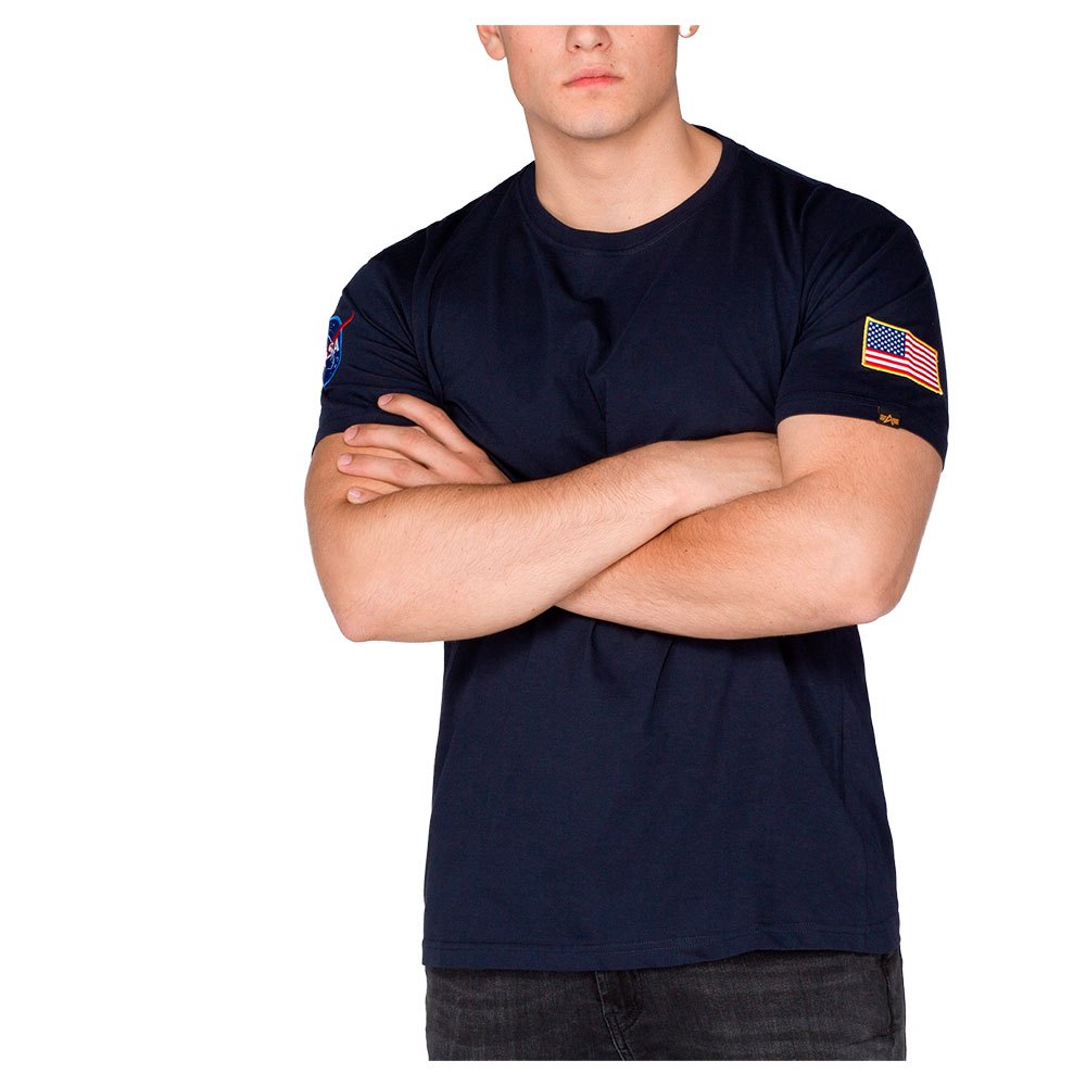 ALPHA INDUSTRIES NASA LS Camiseta para Hombre 