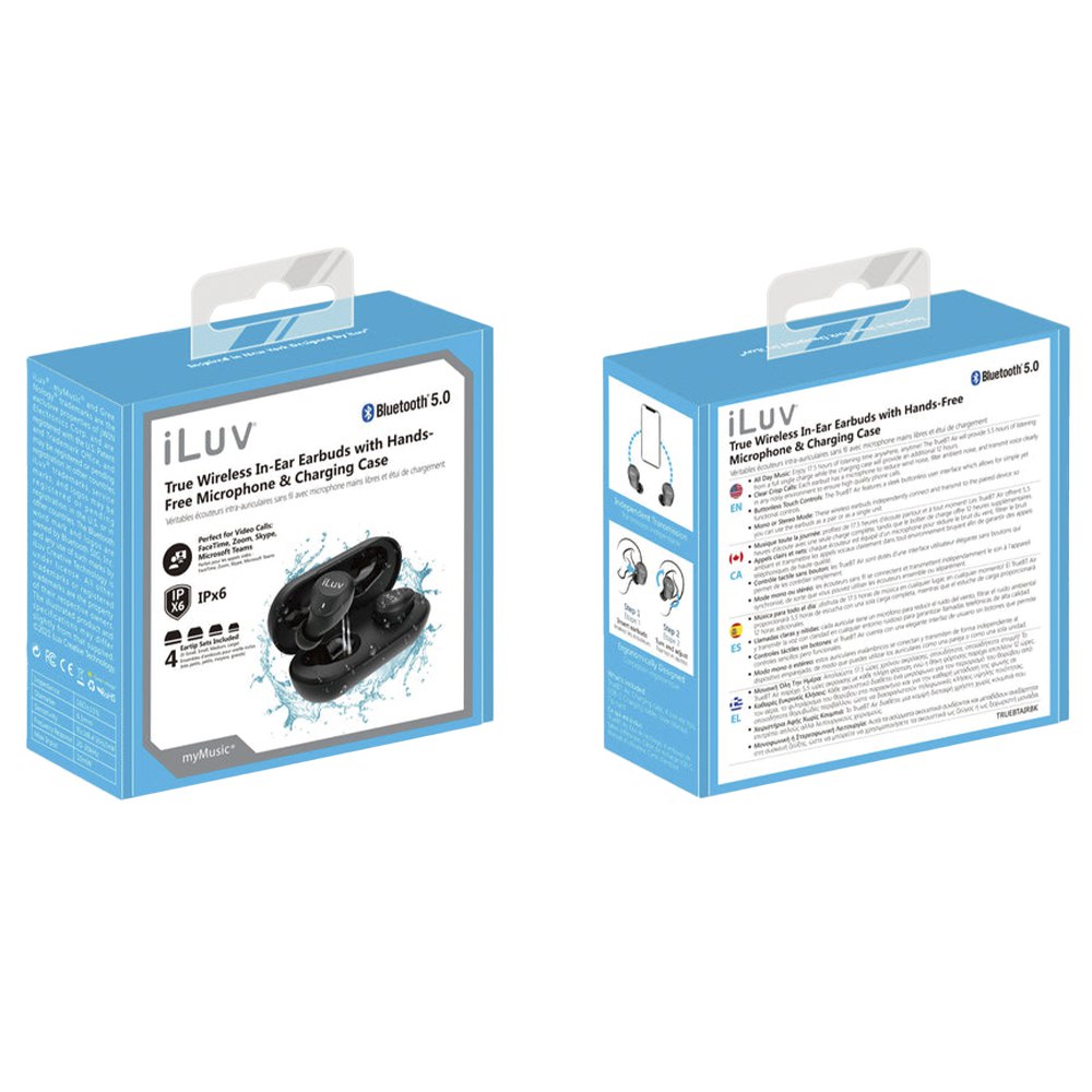 Iluv TrueBTAir Bluetooth 5.0 Wireless Headphones