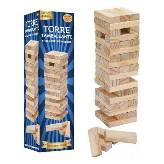 Salvado biarnes Wooden Tower 57 Pieces Board Game