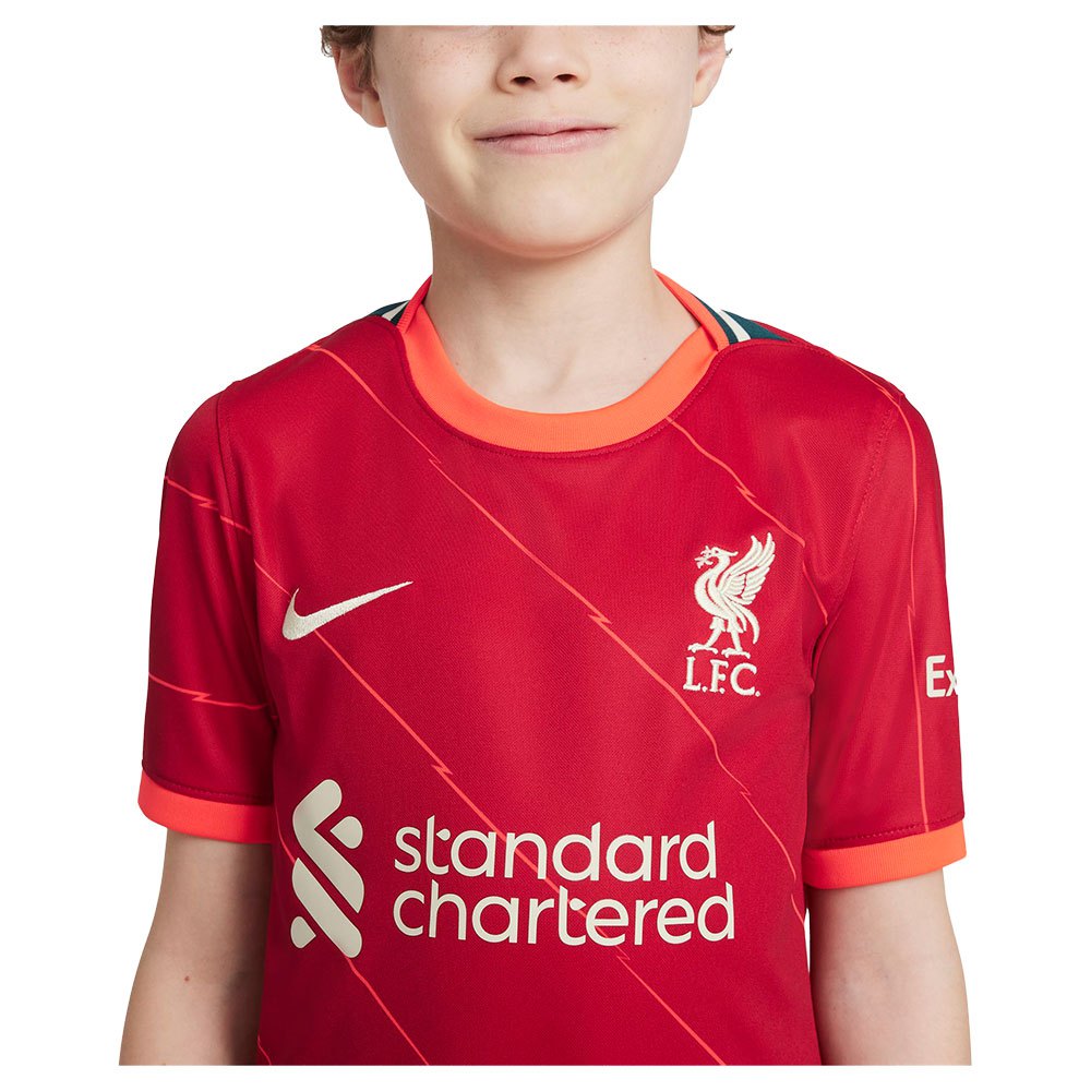 Nike Liverpool FC Stadium Huis 21/22 Kort Mouw T-shirt Junior